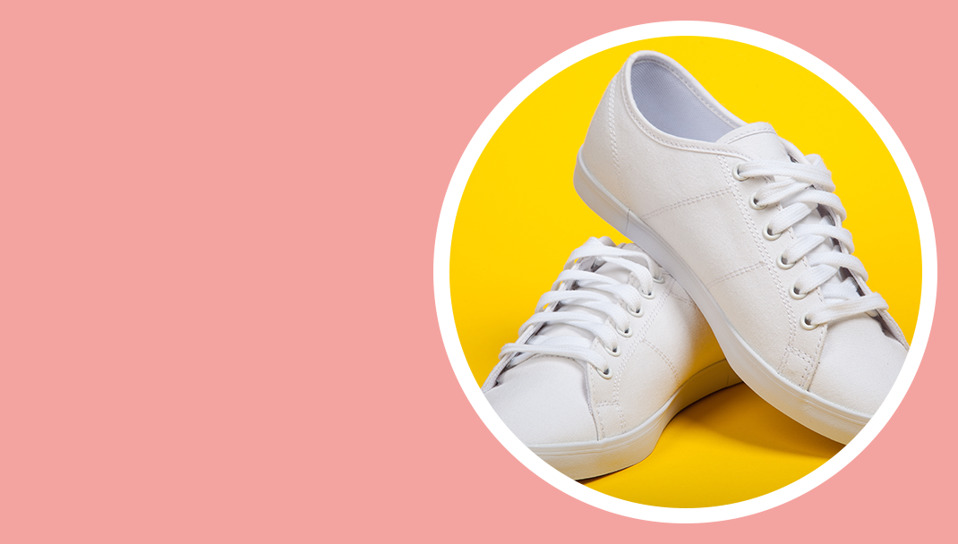 Sneakers discount tela bianche